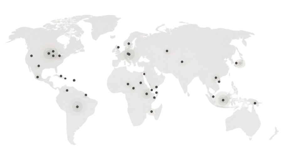 Global support region map